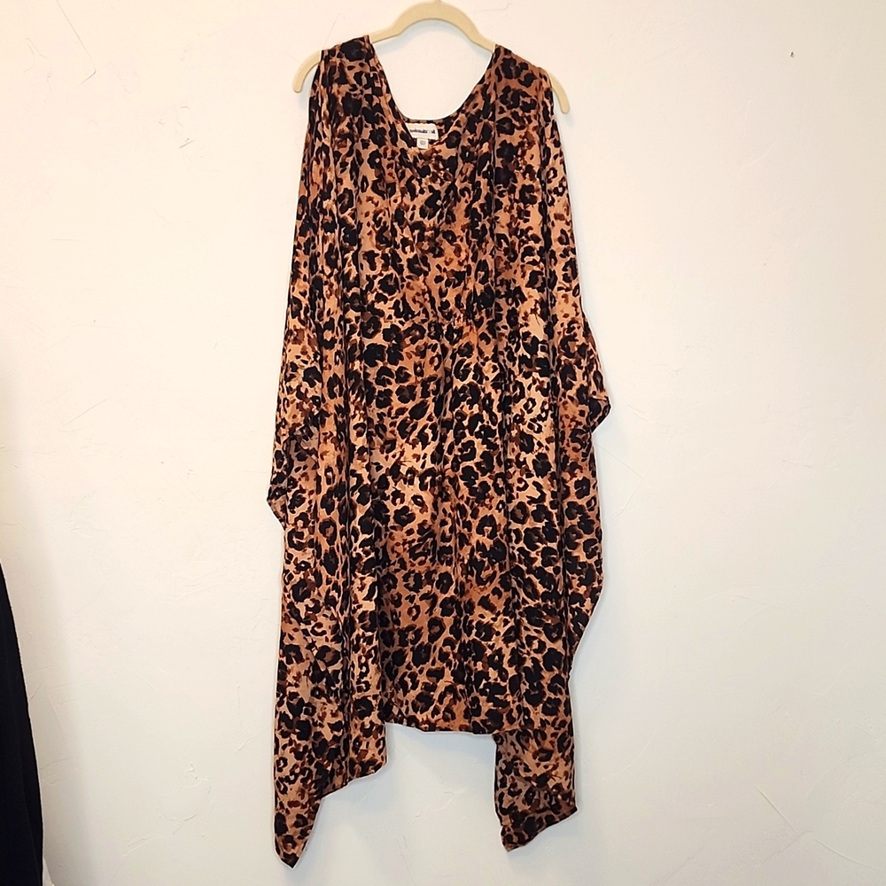 Swimsuits for all size 38-49 leopard print cover up.   E52